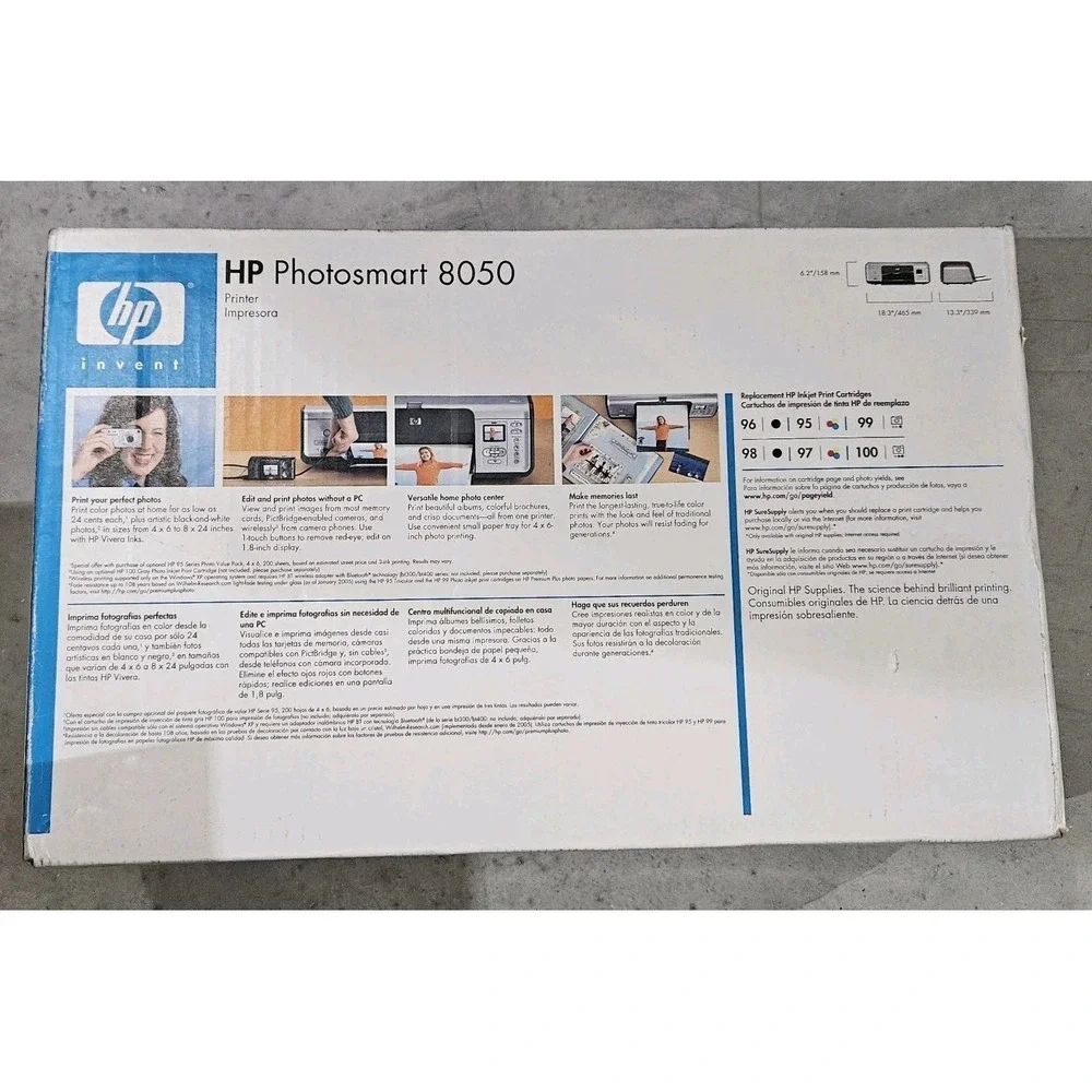 HP Photosmart 8050 Digital Photo Inkjet Printer